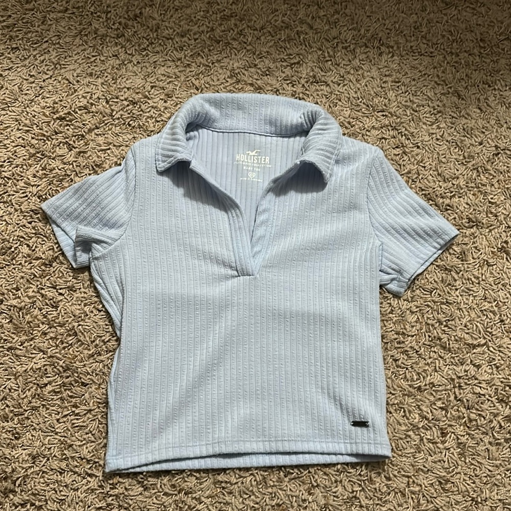 XS Hollister Blue Baby Tee